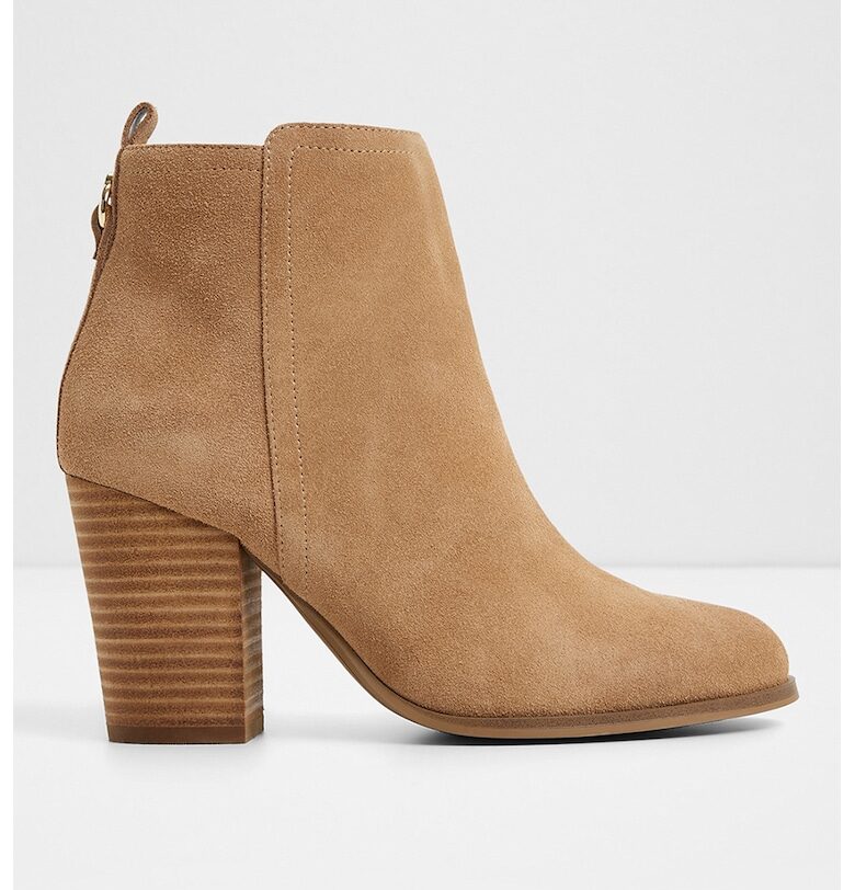 Кожени ботинки Noemia с ток и релеф Aldo