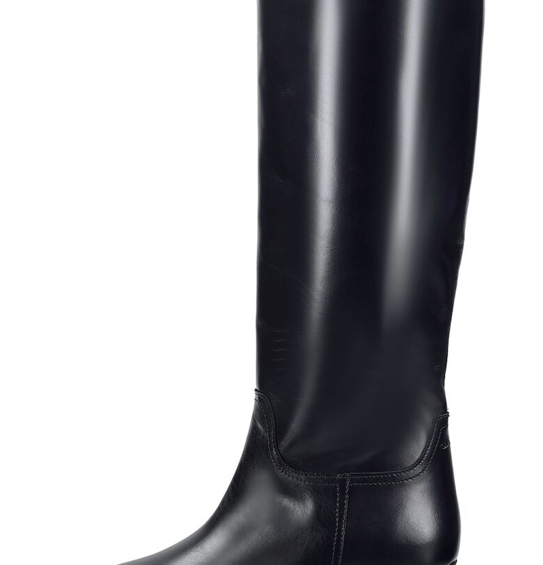 Кожени ботуши до коляното Bassotte Gant