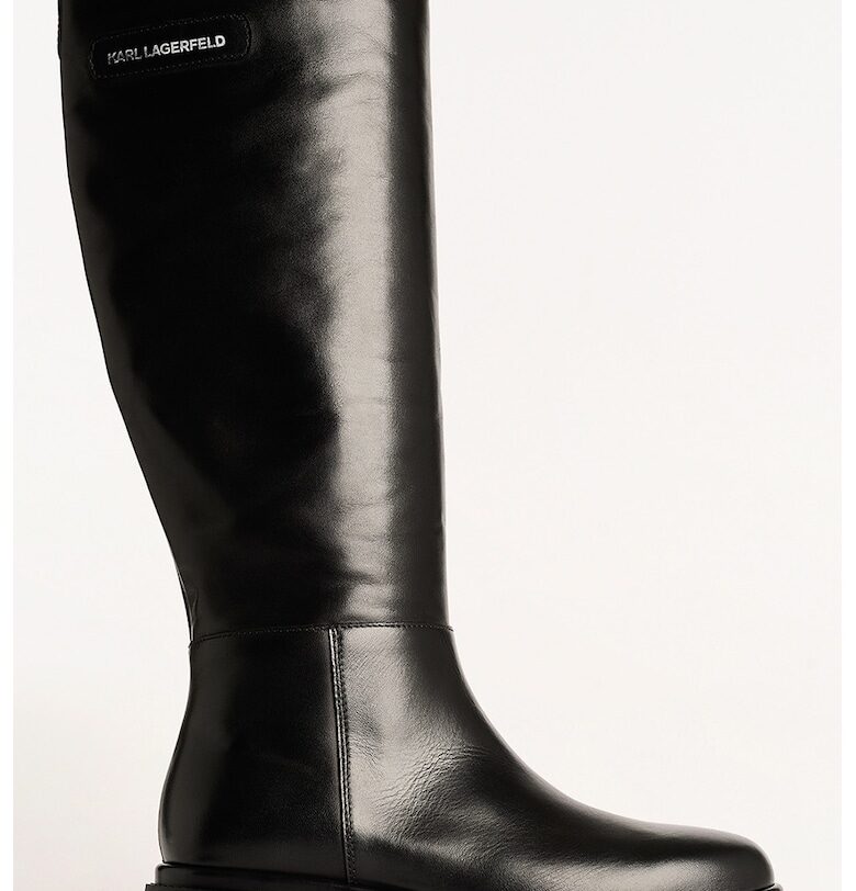 Кожени ботуши до коляното Karl Lagerfeld