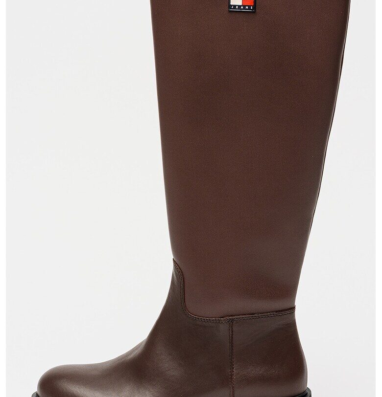 Кожени ботуши до коляното Tommy Jeans