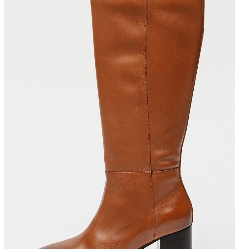 Кожени ботуши до коляното с масивен ток Tommy Hilfiger