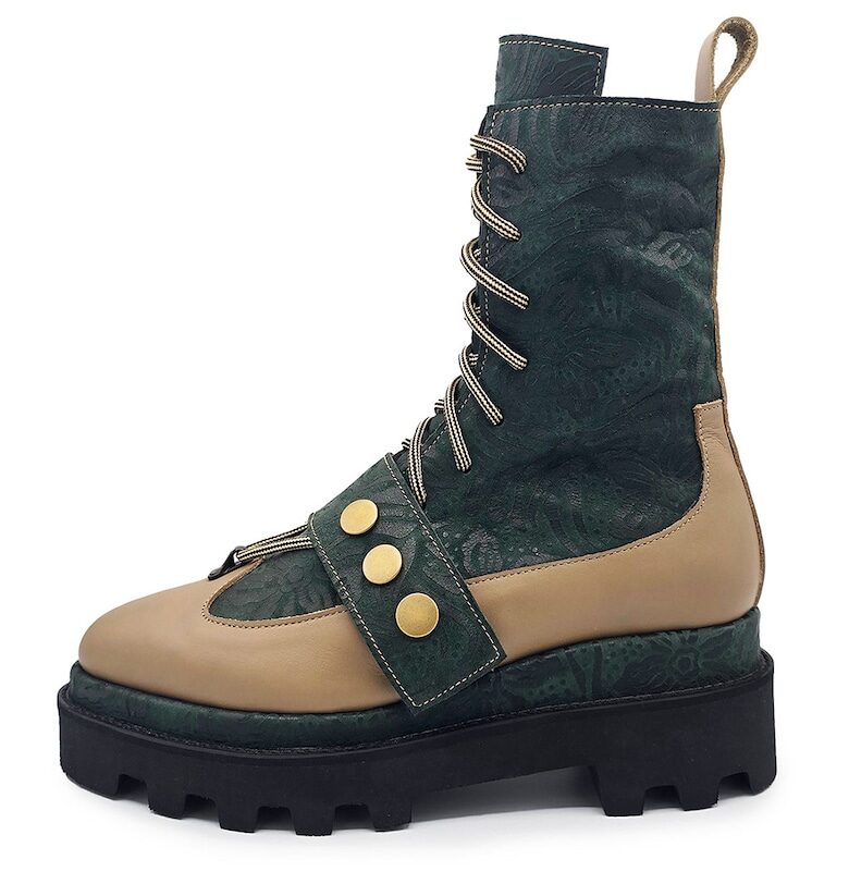 Кожени ботуши с велур unudoitrei