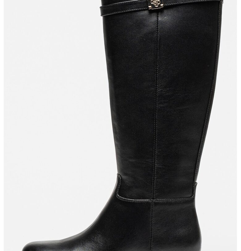 Кожени ботуши с лесно обуване GUESS