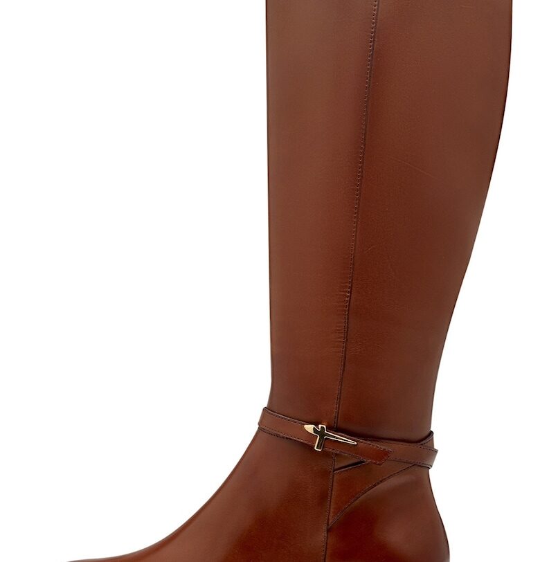 Кожени ботуши с масивен ток Tamaris