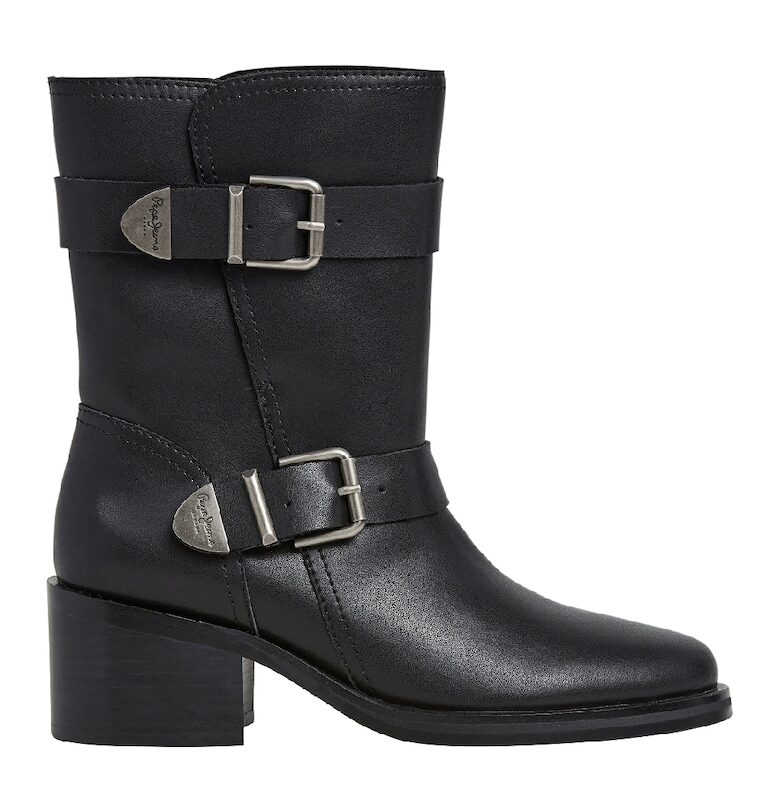 Кожени ботуши с ток Pepe Jeans London