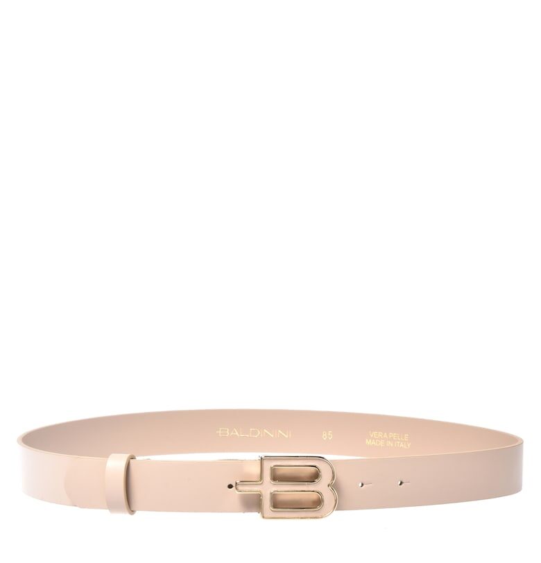 Кожени колан с тока с лого Baldinini