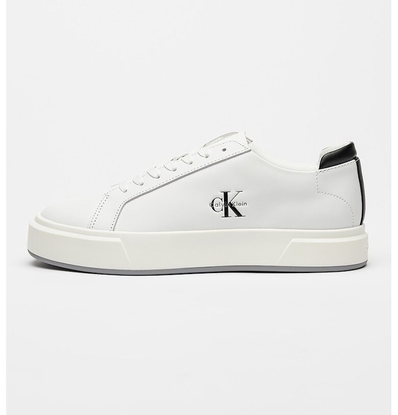 Кожени маратонки с еко кожа и лого CALVIN KLEIN JEANS