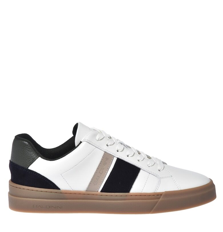 Кожени маратонки с лого Baldinini