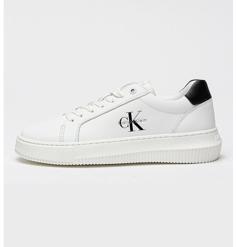 Кожени маратонки с лого CALVIN KLEIN JEANS