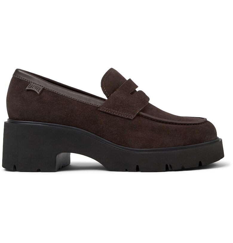 Кожени мокасини Milah 1159 с масивен ток Camper