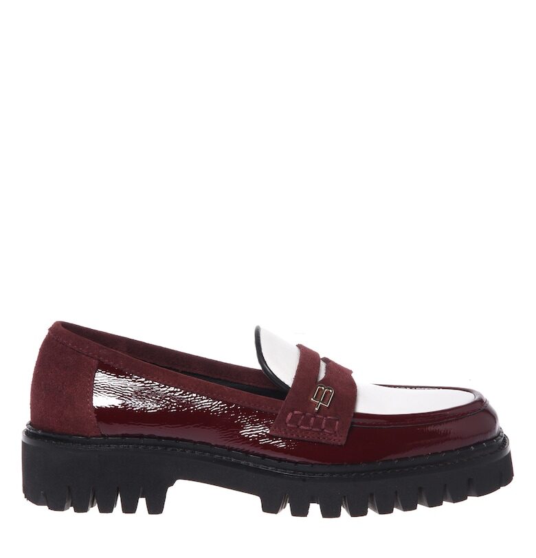 Кожени мокасини с велур Baldinini