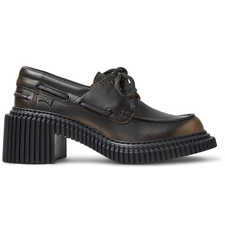 Кожени мокасини с връзки Camper