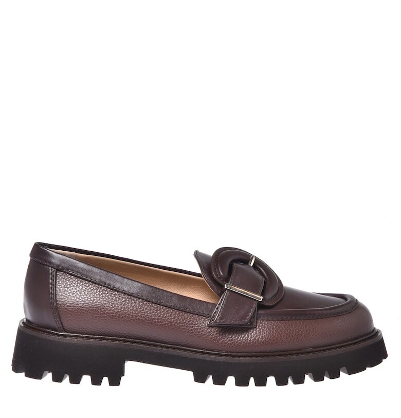 Кожени мокасини с масивна подметка Baldinini