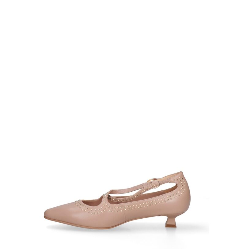 Кожени обувки Aurélie с котешки ток и тока Marc Ellis