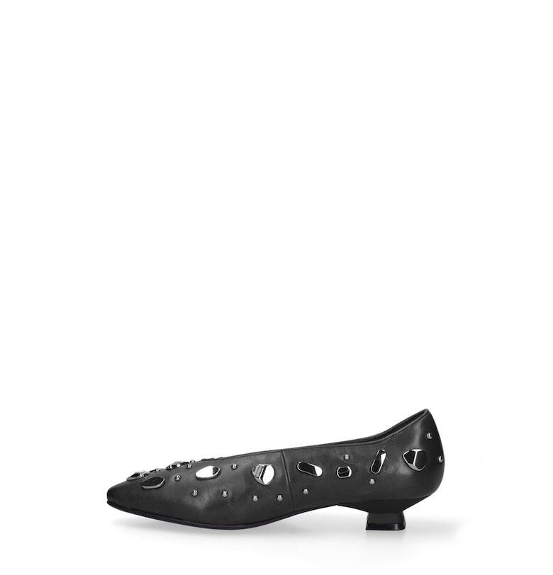 Кожени обувки Celeste с котешки ток и капси Marc Ellis