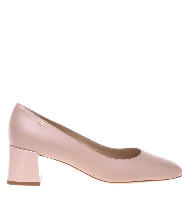 Кожени обувки с масивен ток Baldinini