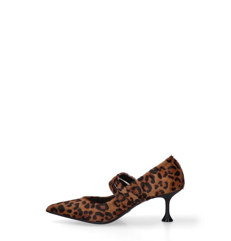 Кожени обувки с принт Marc Ellis