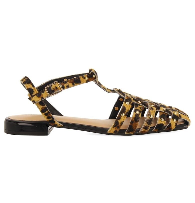 Кожени пантофки Hatfield с принт Gioseppo