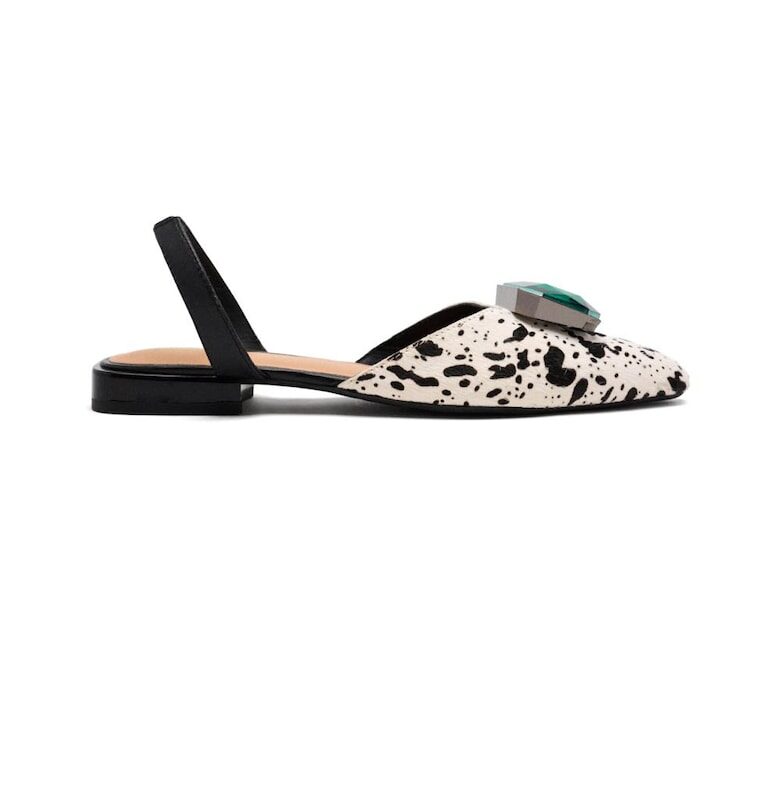 Кожени пантофки Hughes с принт Gioseppo