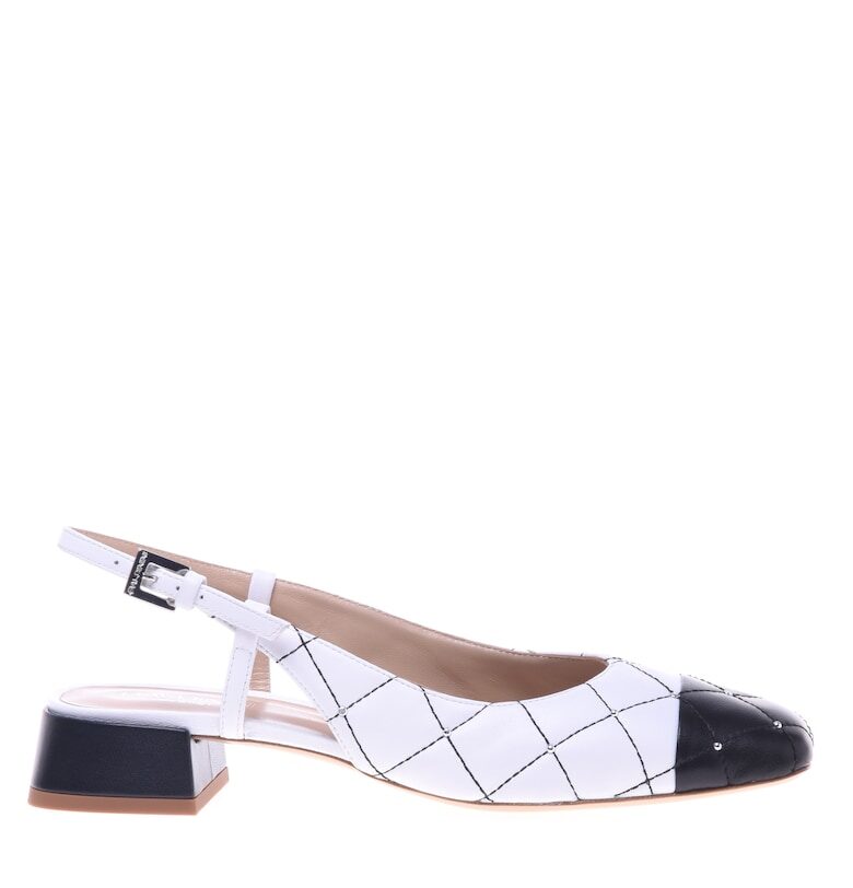 Кожени пантофки с отворена пета Baldinini