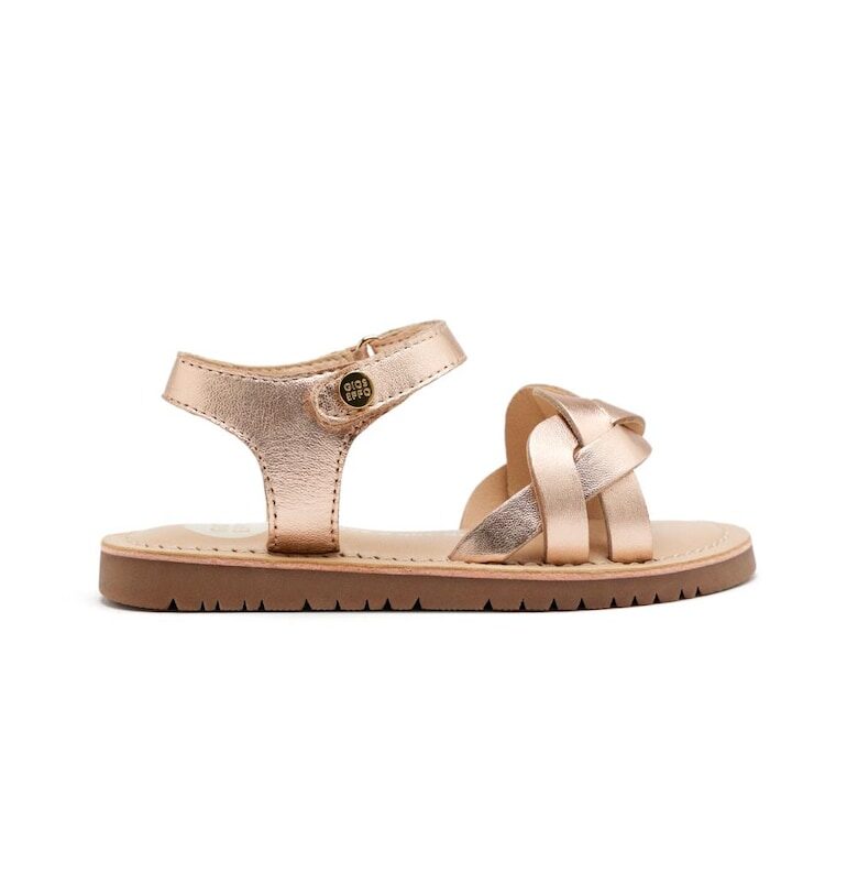 Кожени равни сандали с велкро Gioseppo