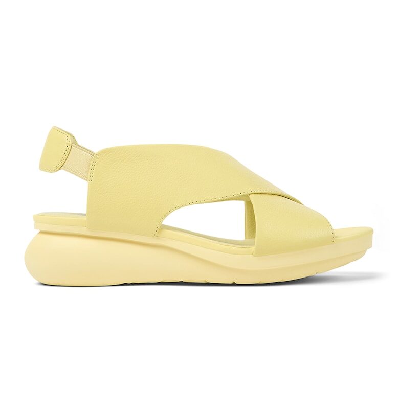 Кожени сандали Balloon с отворена пета и платформа Camper