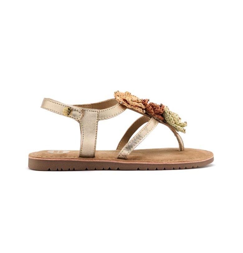 Кожени сандали Newry с флорални апликации Gioseppo