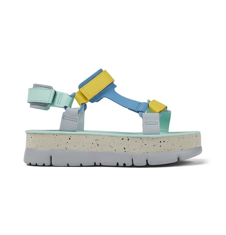 Кожени сандали Ortuga с велкро Camper