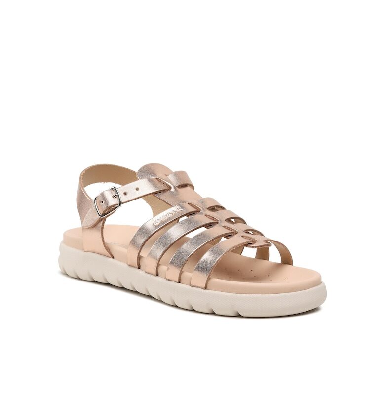 Кожени сандали Soleima с каишки Geox