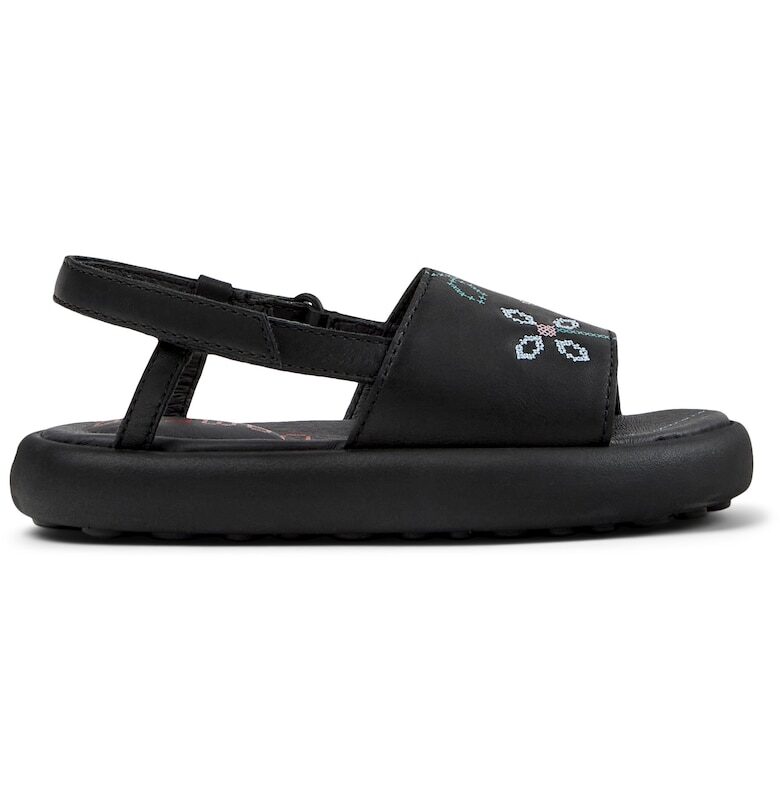 Кожени сандали с бродерия Camper