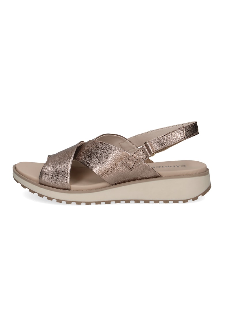 Кожени сандали с велкро Caprice