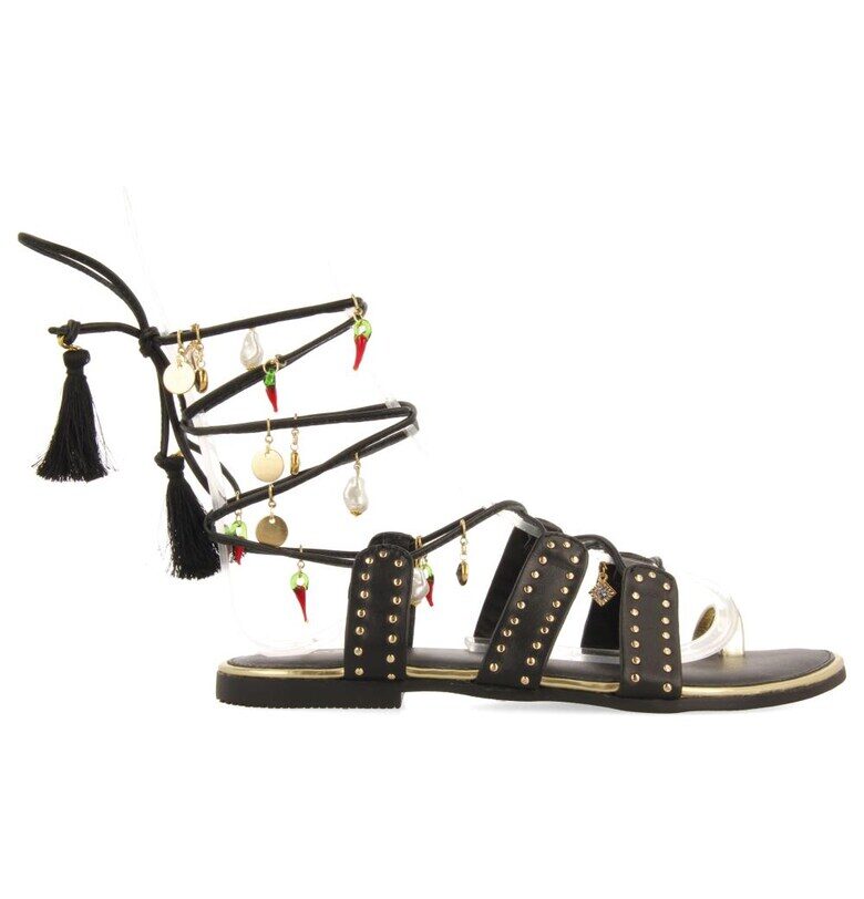 Кожени сандали с декоративни камъни Gioseppo