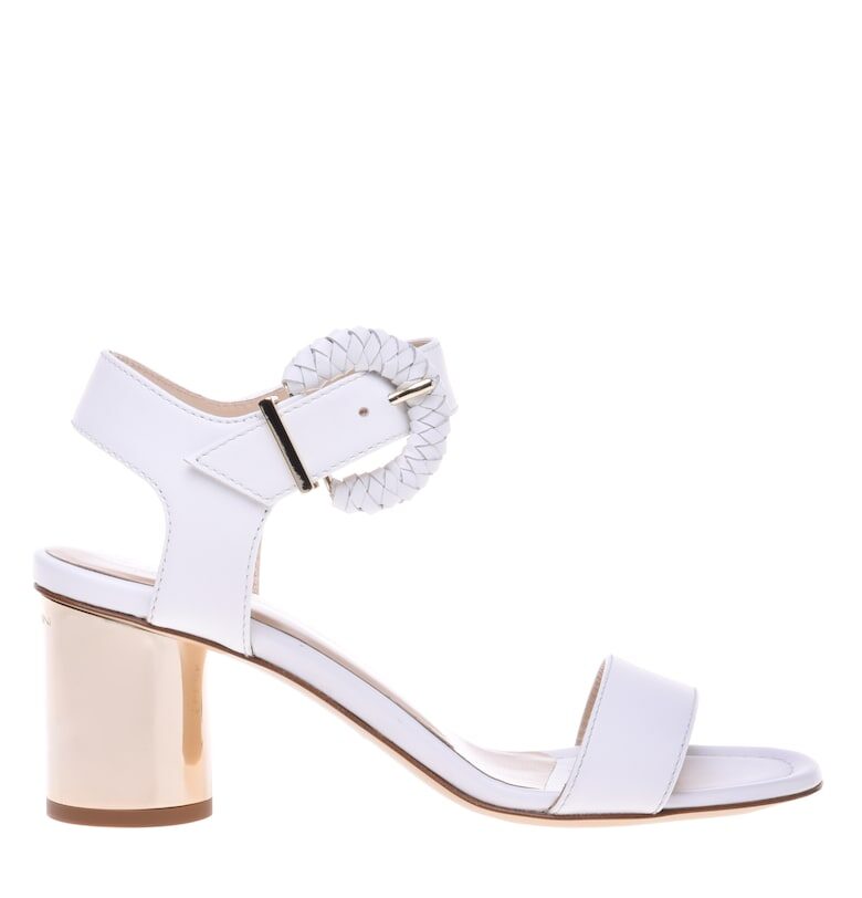 Кожени сандали с масивен ток Baldinini