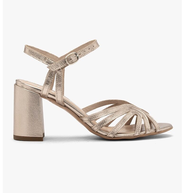 Кожени сандали с масивен ток RYLKO