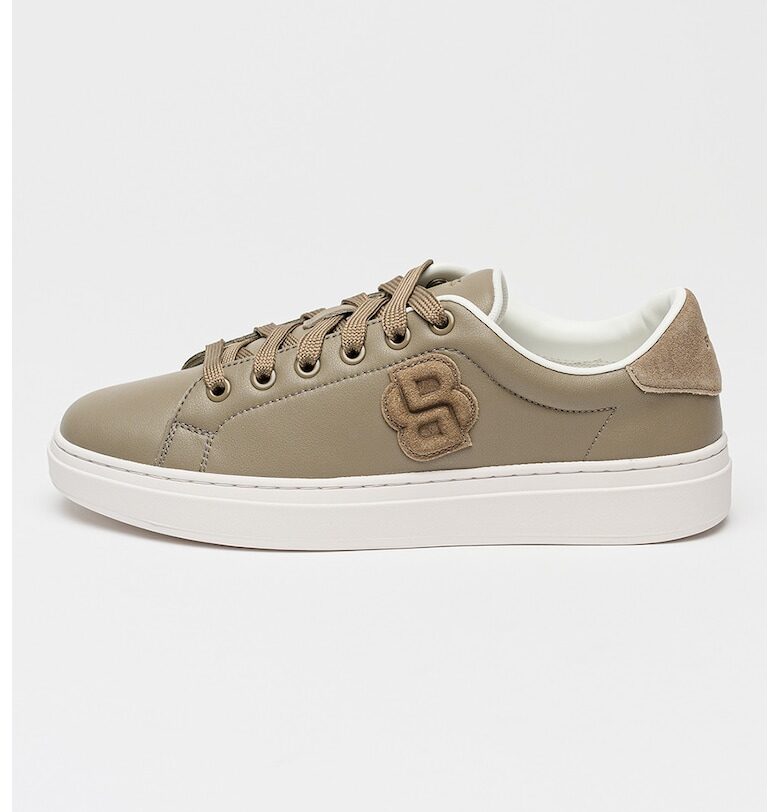 Кожени спортни обувки Kieran с монограм BOSS