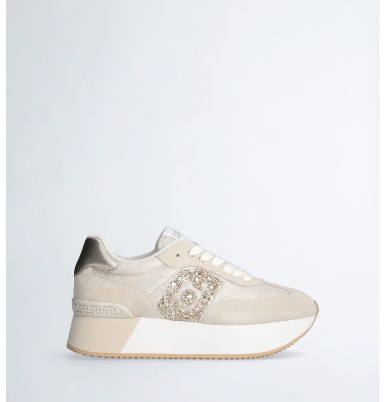 Кожени спортни обувки с бляскаво лого Liu Jo