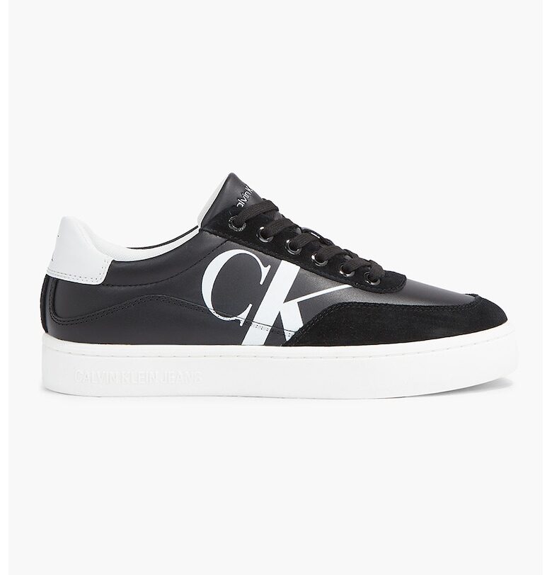 Кожени спортни обувки с велур CALVIN KLEIN JEANS