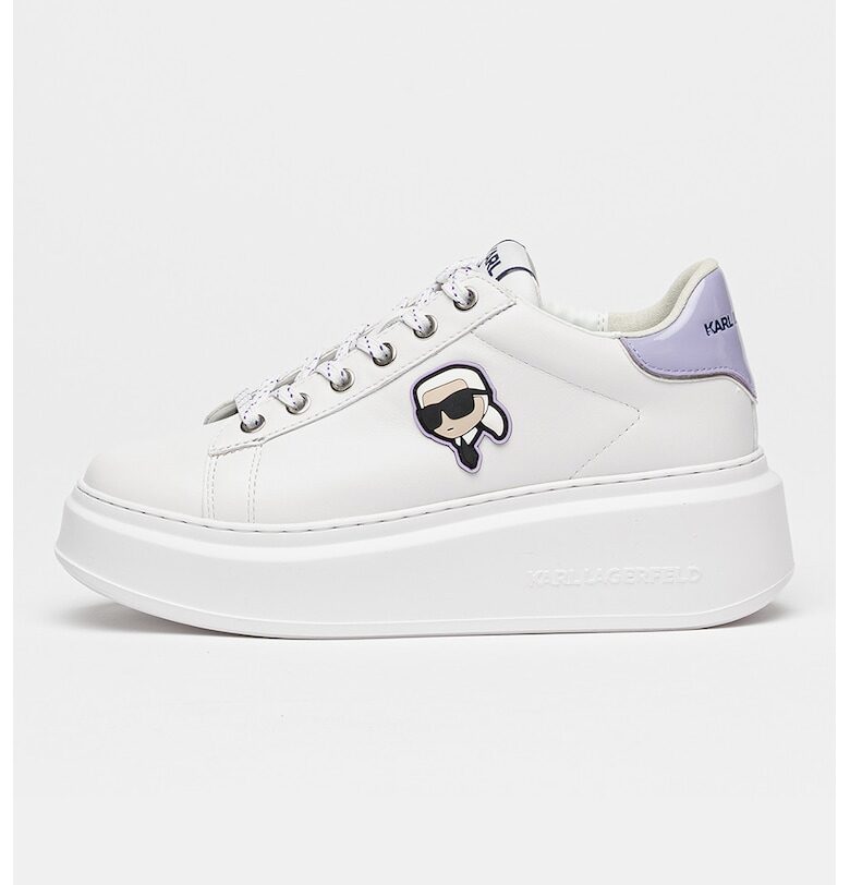 Кожени спортни обувки с лого Karl Lagerfeld