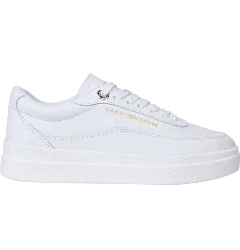 Кожени спортни обувки с лого Tommy Hilfiger
