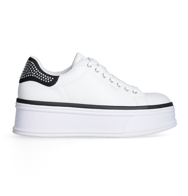 Кожени спортни обувки с платформа и декоративни камъни Liu Jo