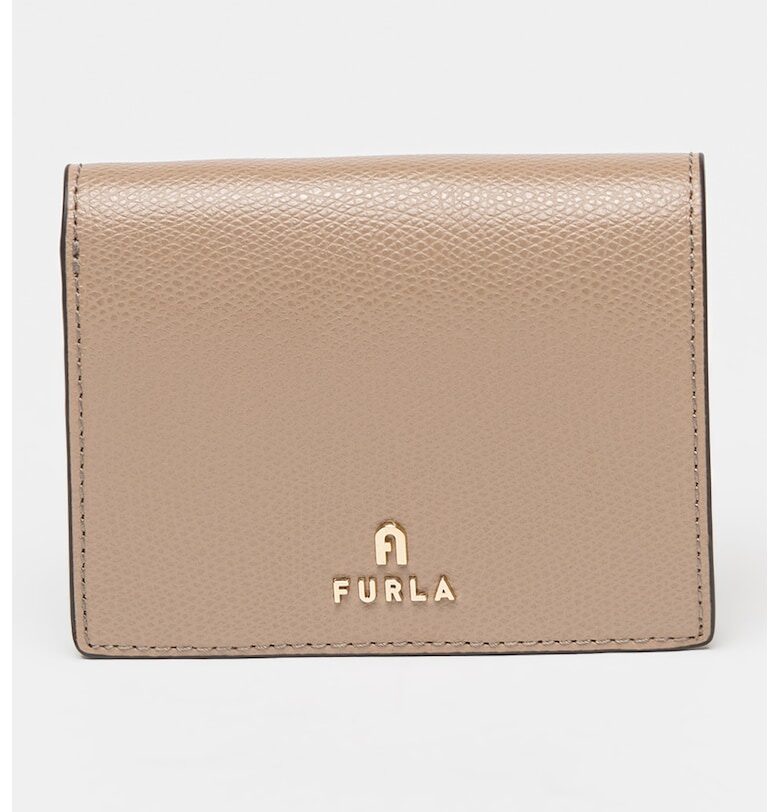 Кожено портмоне Camelia с двойно прегъване Furla