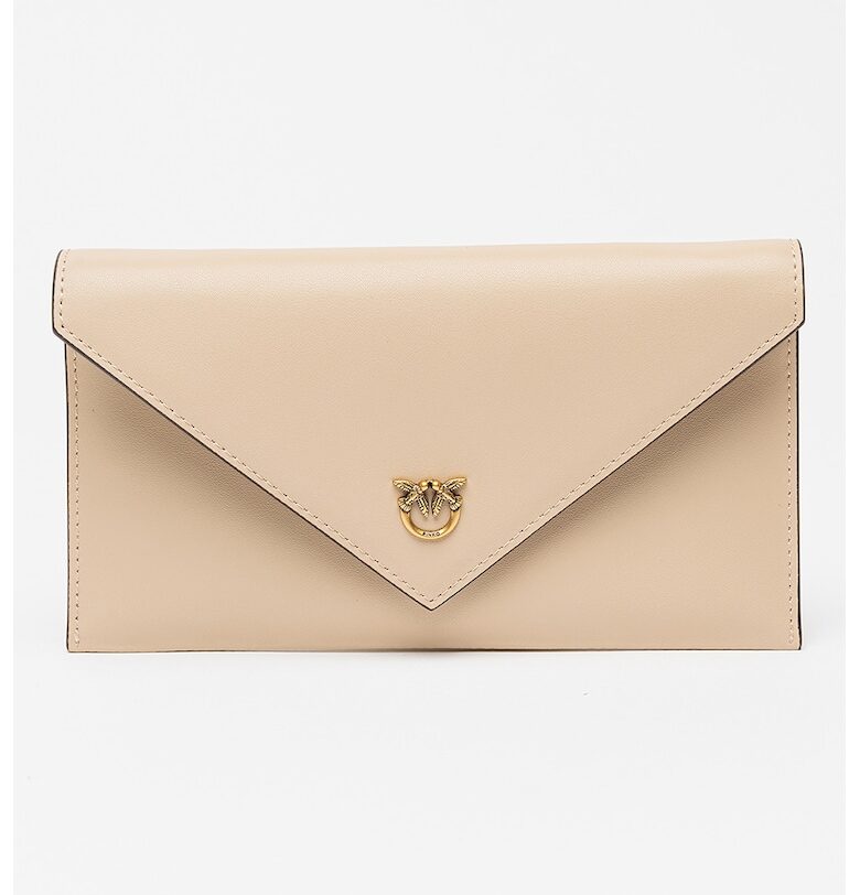 Кожено портмоне с капаче и отделяща се презрамка с верижка Pinko