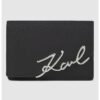 Кожено портмоне с лого Karl Lagerfeld