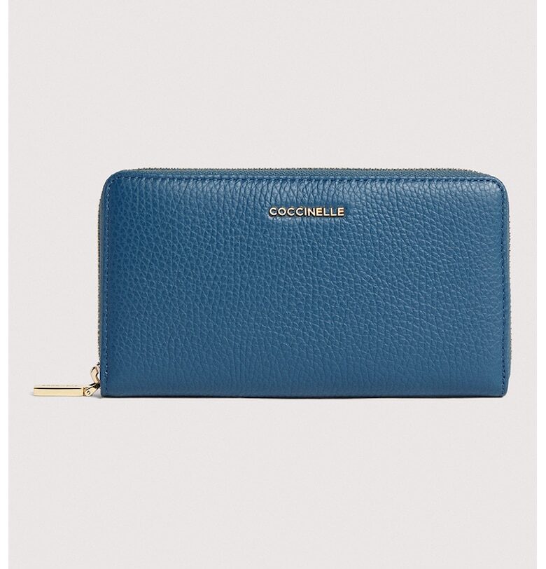 Кожено портмоне с цип COCCINELLE