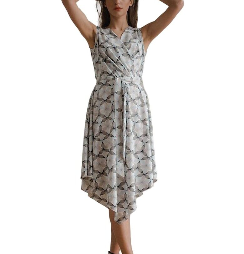 Коктейлна рокля 59021943 - Ленитиф - Полиестер/Еластан - Многоцветна Lenitif