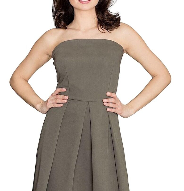 Коктейлна рокля 5902194330114 - Ленитиф - Полиестер/Вискоза - Зелена - Lenitif