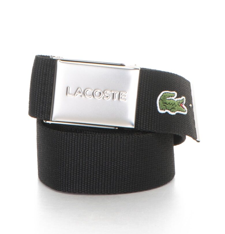 Колан с плетен дизайн и лого Lacoste