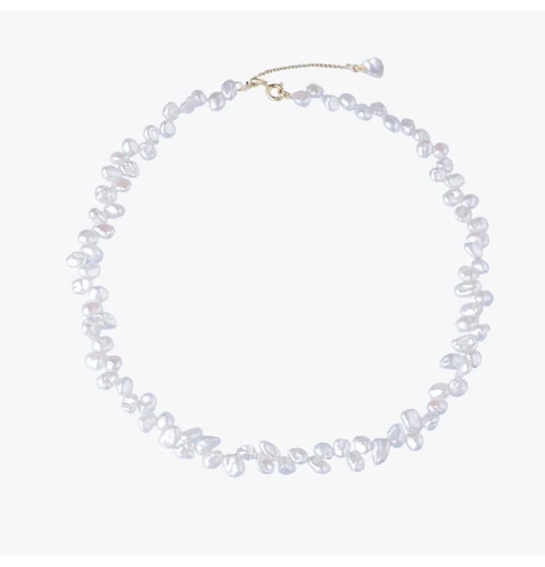 Колие от жълто злато Golden Brielle - Естествени перли INDIRA