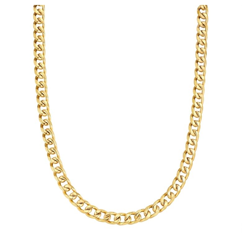 Колие от неръждаема стомана с 14К златно покритие True Rebels