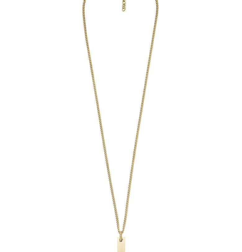 Колие от неръждаема стомана с висулка Fossil